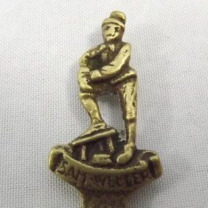 Vintage Sam Weller Brass Caddy Coffee Spoon